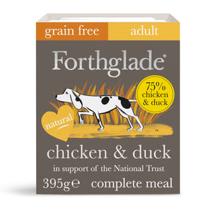 Forthglade Gourmet Chicken & Duck with Chickpea & Pear Wet Dog Food Tray 395g