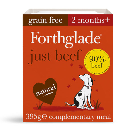 Forthglade Just Beef Wet Dog Food Tray 395g