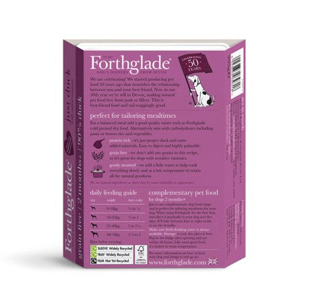 Forthglade Just Duck Wet Dog Food Tray 395g