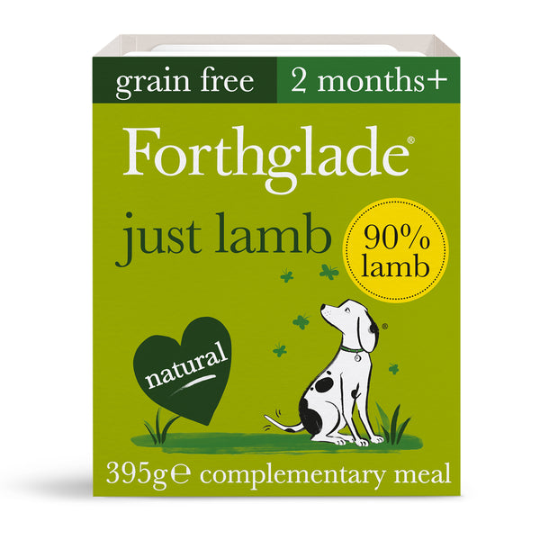 Forthglade Just Lamb Wet Dog Food Tray 395g
