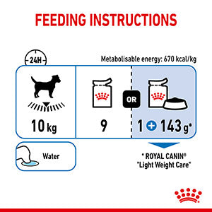 Royal Canin Light Weight Care Wet Dog Food Pouches 12 x 85G