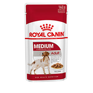 Royal Canin Medium Adult Wet Dog Food Pouches 10 x 140g