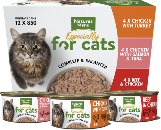 Natures Menu Especially For Cats Wet Cat Food Multipack Cans 12 x 85g