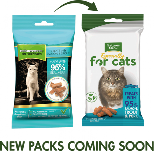 Natures Menu Especially for Cats Real Salmon, Trout & Pork Mini Treats 60g