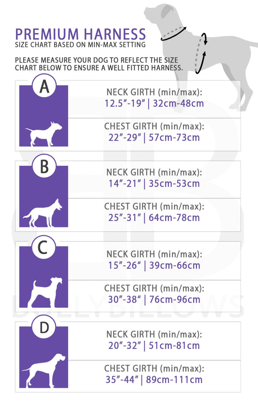 BullyBillows Premium Dog Harness v2.0 Metal Grey