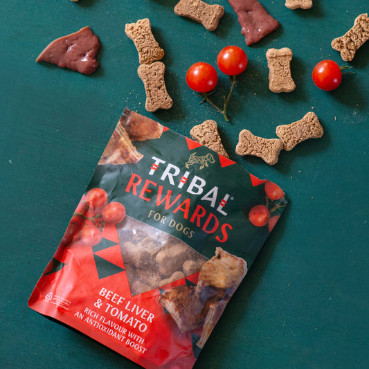 Tribal Rewards Beef Liver & Tomato Dog Treats 125g