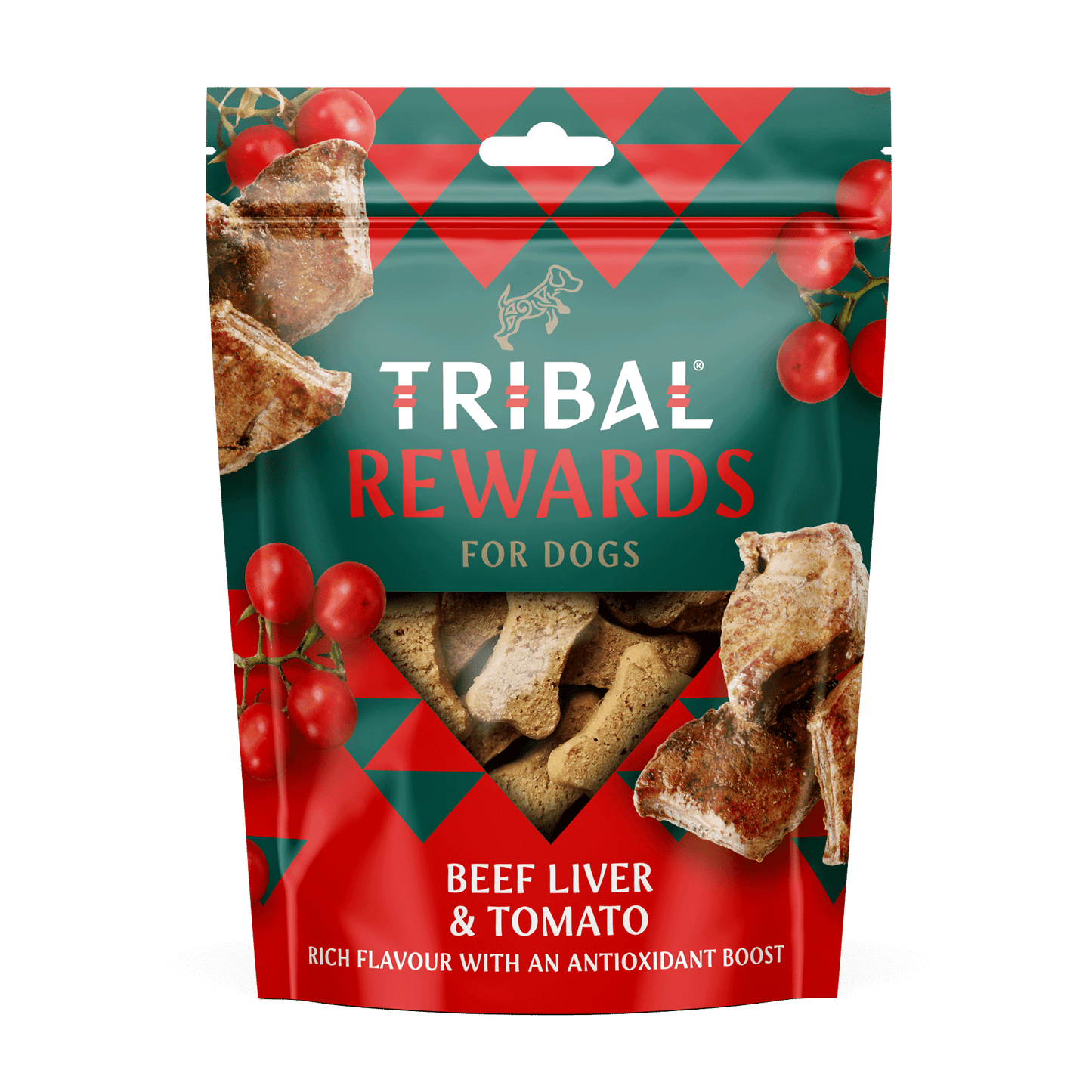Tribal Rewards Beef Liver & Tomato Dog Treats 125g
