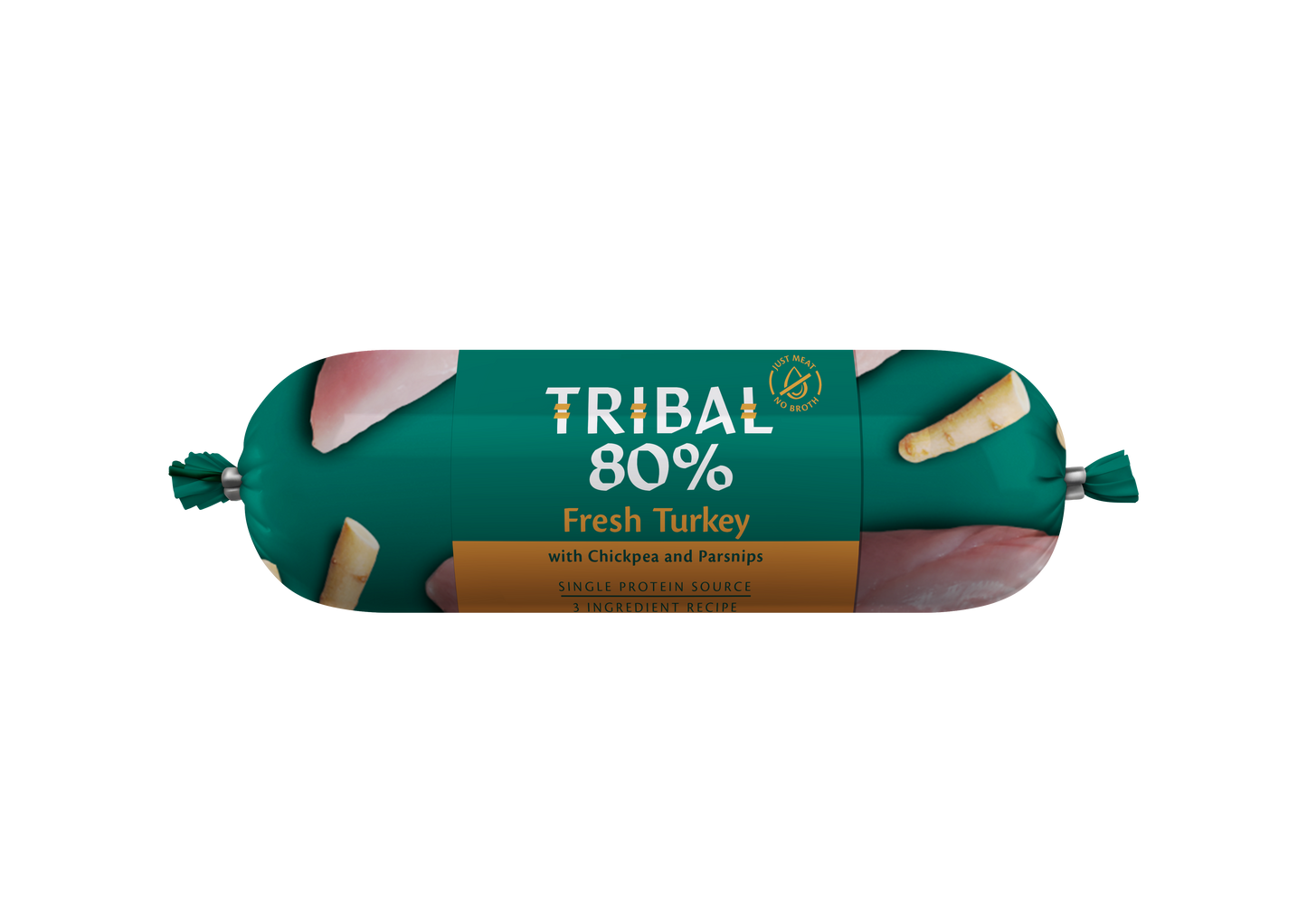 Tribal 80% Fresh Turkey Gourmet Sausage Wet Dog Food