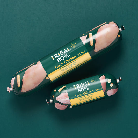 Tribal 80% Fresh Chicken Gourmet Sausage Wet Dog Food