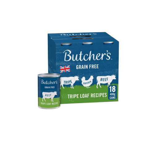 Butcher's Tripe Loaf Recipes Wet Dog Food Multipack Cans 18 x 400g