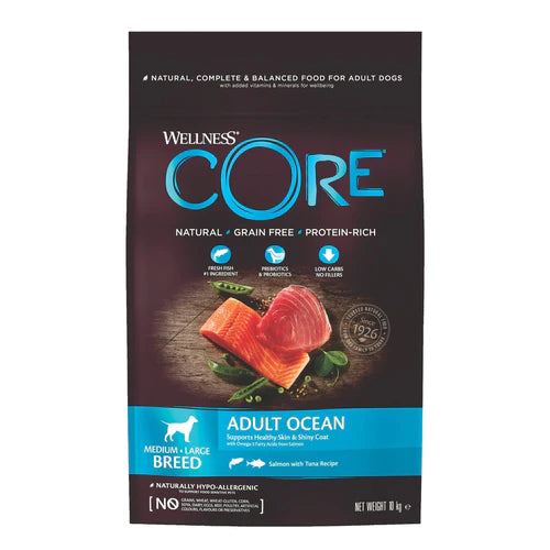 Wellness CORE Ocean Fish Salmon with Tuna Grain Free Dry Dog Food