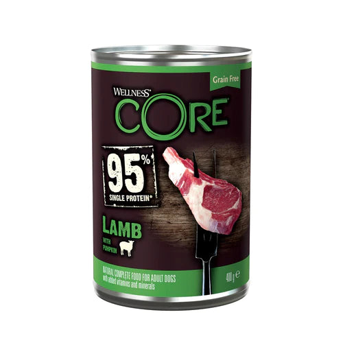 Wellness CORE Can 95% Lamb and Pumpkin Grain Free 400g