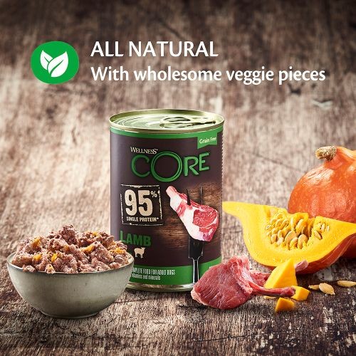 Wellness CORE Can 95% Lamb and Pumpkin Grain Free 400g