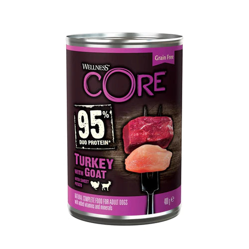 Wellness CORE Can 95% Turkey and Goat with Sweet Potato Grain Free 400g
