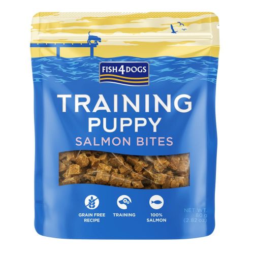 Fish4Dogs Puppy Salmon Bites Training Treats 80g