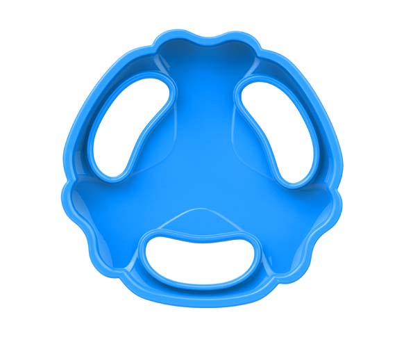 GiGwi TPR Bone Flying Tug Frisbee Blue