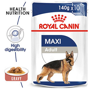 Royal Canin Maxi Adult Wet Dog Food Pouches 10 x 140g