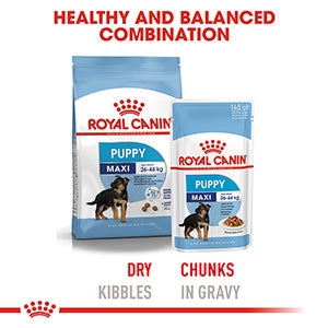 Royal Canin Maxi Puppy Wet Dog Food Pouches 10 x 140g