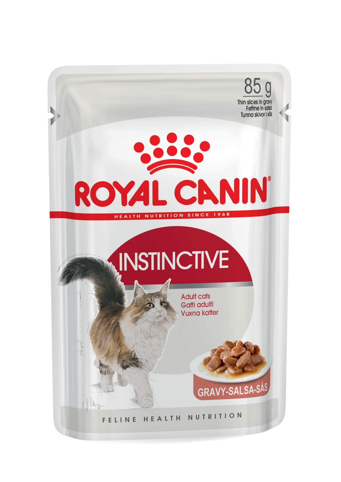 Royal Canin Instinctive in Gravy Wet Cat Food Pouches 12 x 85g